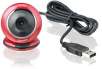 Gigaware 1.3 MP Webcam with Microphone(Red)
