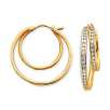 Diamond Hoop Earrings 1/4 CT. T.W.