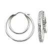 Diamond Hoop Earrings 1/4 CT. T.W.
