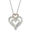 Diamond Heart Pendant 1/4 CT. T.W.