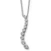 Diamond Journey Pendant 1/4 CT. T.W. White Gold