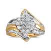 Diamond Cluster Ring 1 CT. T.W. 10K