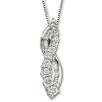 Diamond Pendant 1/2 CT.T.W. WG