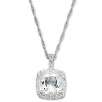White Topaz Pendant Sterling Silver