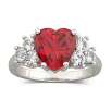 Created Ruby & White Sapphire Ring