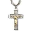 Sterling Silver & 14K Crucifix