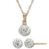 Gold 'N' Ice Crystal Set 10K