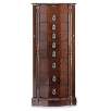 Antique Walnut Finish Jewelry Armoire