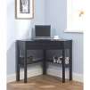 Black Wood Corner Computer Desk