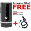 Unlocked Motorola W375 Black (Unlocked) + FREE CAR CHARGER Triband GSM World Phone