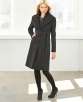 Calvin Klein Wing Collar Belted Wool Coat