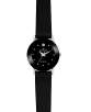 AK Anne Klein Watch, Women's Black Leather Strap 