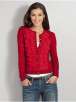Antique-Button Ruffle Cardigan