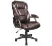 Nazario Bonded Leather Executive Chair, Roasted Chestnut or Black