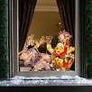 Holiday Winnie the Pooh Light-Up Window Display