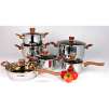 Gourmet Chef 12-piece Covered Cookware Set