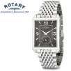 Rotary GB02393/20 Gents Collection Gunmetal Brass Dial Miyota Movement Stainless Steel Mens Watch