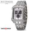 Wittnauer 10B012 Krystal Collection Swiss Made Chronograph Sapphire Crystal Genuine Swarovski Crystals Stainless Steel M