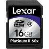 Lexar Media 16GB Platinum II 60x SDHC Memory Card