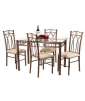 Glass-top Crown 5-piece Dinette Set