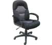 OfficeMax Aera Padded Mesh Manager Chair, Black/Gray