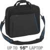 Targus TST027US Eco-Smart Facets Topload Bag - Fits Notebook PCs up to 16", Blue, Black
