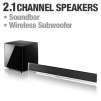 Samsung HT-WS1G Home Theater Soundbar System - 2.1 Channel, 260 Watts, Wireless Subwoofer