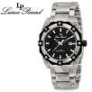 Lucien Piccard 28132BK Clipper Collection Miyota Movement Stainless Steel Black IP 100M Mens Watch