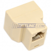 RJ45 LAN 2 Ways Plug Connector Joiner Splitter CAT 5: 2 for $1.4