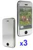 iPhone 3G and iPhone 3GS Mirror Reflect Screen Protector (Full Front) ( 3Pack )