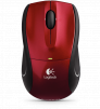 Logitech V450 Nano Cordless Laser Mouse for Notebooks (Red) - Refurbished