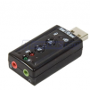 USB Sound Adapter Virtual 7.1 Channel with Volume Control and Mute Switch