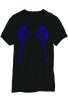 LED Sound Activated Blue Tribal Tattoo Wings T-Shirt