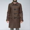 Mens Wool Toggle Coat
