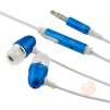 Universal 3.5mm In-Ear Stereo Headset w/ On-off & Mic, Blue