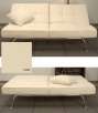New Yorker Cream Microsuede Sofa Bed