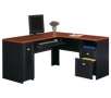 Bush Fairview Collection L-Desk, Black
