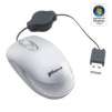 Targus AMU0503US White USB Wired Optical Mini Kaleidoscope Retractable Mouse - OEM Recertified