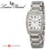 Lucien Piccard 27002SS Bonaventura Collection Swiss Made Genuine Diamond Bezel Mens Watch
