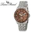 Lucien Piccard 28165BRN ChronoTach Collection Professional Chronograph Stainless Steel Mens Watch