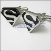 Rhodium Plated Superman Cufflinks