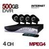 Night Owl TIGER-4500 Network DVR & 4 Cameras - 500GB, 4 Channels, MPEG4, Internet Ready