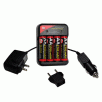 110V/220V Rapid Charger Kit with 4 AA Rechargeable Batterie