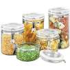 LNT Home Set of 5 Acrylic Canisters