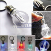 Mini Color-changing LED Bulb-shaped torch Keychain/Necklace