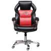NASCAR High-Back Bonded Leather Chair, Black/Red