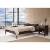 Simple Twin-size Cordovan Platform Bed