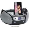 Coby CSMP140 Portable CD Player with AM/FM Radio and iPod Docking - Black