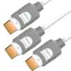 Galaxy GX-CB13G GRAY HDMI Male to Male 6Ft V1.3 GoldPlated Cable (3-Pack)