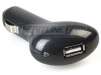 Polished Black Universal USB Car Auto Charger(1000mA) w/ LED indicator